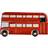 Premier Housewares Maison Red Bus Metal Wall Decor