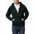 Gildan Men's Fleece Zip Hoodie Sweatshirt - Black