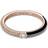 Pandora ME Pavé & Double Ring - Rose Gold/Black/Transparent