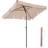 Songmics Rectangular Garden Parasol Brown