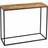Charles Bentley Chevron Black Console Table 35x100cm