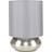 ValueLights Touch Brushed Chrome Table Lamp 21cm