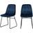 SECONIQUE Lukas Sapphire Blue Kitchen Chair 2pcs