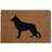Premier Housewares German Shepherd Doormat Green, Brown