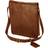 Eastern Counties Leather Narrow Messenger Bag Coffee/Black