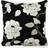 Alan Symonds Chenille Rose 18 Cushion Cover Black
