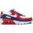 Nike Air Max 90 LTR GS - White/White/Deep Royal/University Red