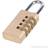 Silverline Combination Padlock Brass - 4-Digit