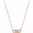 Michael Kors Halsband Premium MK Rosé MKC1655CZ791 Roséfärgad halsband med cubic zircon och MK logga