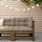 vidaXL Corner with Cushions Honey Pine Modular Sofa