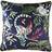 Jungle Lemur Velvet Piped Complete Decoration Pillows Blue