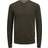 Jack & Jones Atlas Round Neck Knitted Sweater - Green/Raisin