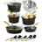 Granitestone Diamond Charleston Cookware Set with lid 15 Parts