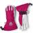 Hestra Heli Female 5-finger Ski Gloves - Fuchsia/ Off White