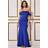 Goddiva Satin Band Bandeau Maxi Dress