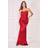 Goddiva Satin Bandeau Maxi Dress