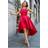 Goddiva Sequin & Satin Dipped Hem Midi Dress