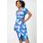 Roman Petite Ruched Floral Wrap Dress