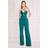 Goddiva Satin Collar Scuba Jumpsuit