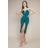 Goddiva Satin Collar Scuba Midi Dress