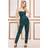 Goddiva Sequin & Velvet Corset Jumpsuit