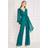 Goddiva Chiffon Jumpsuit With Flutter Sleeves