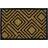 JVL Alba Woven 40x60cm, Diamond Natural, Black, Brown cm