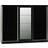 SECONIQUE Nevada Black Gloss Wardrobe 242.5x194cm