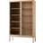 &Tradition Trace Sc88 Natural Oak Glass Cabinet 120x192cm