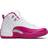 Nike Air Jordan 12 Retro GS - White/Vivid Pink/Metallic Silver