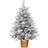 BigBuy Christmas Gyllene Polyetylen Snöfall 82 Julgran 120cm