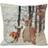 Paoletti Mother Fawn Photographic Print Complete Decoration Pillows White