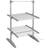 Groundlevel Tiered Heated Clothes Airer with Cover 2 Tier