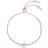 Ted Baker Sarsa Sparkle Heart Chain Bracelet - Rose Gold/Transparent