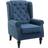 Homcom Retro Tufted Club Blue Armchair 102cm