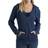 Hanes Women's French Terry Zip-Up Hoodie - Navy Heather