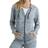 Hanes Women's French Terry Zip-Up Hoodie - Ebony Space Dye