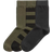 Björn Borg Core Ankle Socks 3-pack - Olive Green