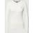 Gant Women Stretch Cotton Cable Knit Crew Neck Sweater White