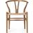 Carl Hansen & Søn CH24 Teak/Natural Wicker Kitchen Chair 76cm