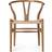 Carl Hansen & Søn CH24 Teak/Natural Wicker Köksstol 76cm