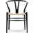 Carl Hansen & Søn CH24 Black Lacquered Oak/Natural Køkkenstol 76cm