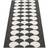 Pappelina Poppy Rug Black/Vanilla 70x150 cm White, Black cm