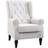 Homcom Retro Cream White Armchair 102cm