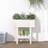vidaXL Garden Planter White Solid Wood Pine