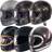 Premier retro-integralhelm trophy mit doppel-d verschluss