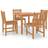 vidaXL 5 Piece Garden Patio Dining Set, 1 Table incl. 4 Chairs
