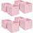 OHS Pack of 8 Plain Folding Cube Storage Box