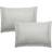 Highams 2 X Soft Oxford Edge Pillow Case Silver, Grey