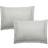 Highams 2 X Soft Oxford Edge Pillow Case Silver